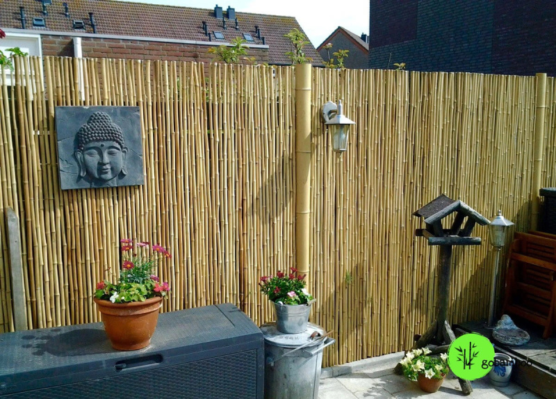 inspirace bambusový plot